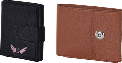 

Martell Men Brown Artificial Leather Wallet(4 Card Slots), Black