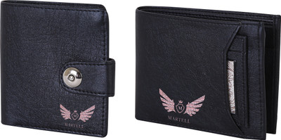 

Martell Men Black Artificial Leather Wallet(4 Card Slots)