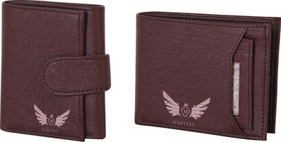 

Martell Men Brown Artificial Leather Wallet(4 Card Slots)
