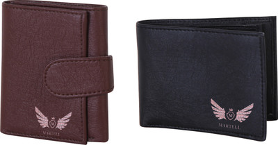 

Martell Men Black Artificial Leather Wallet(4 Card Slots), Brown