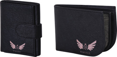 

Martell Men Black Artificial Leather Wallet(4 Card Slots)