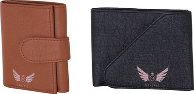 

Martell Men Black Artificial Leather Wallet(4 Card Slots), Brown