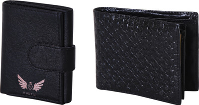 

Martell Men Black Artificial Leather Wallet(4 Card Slots)