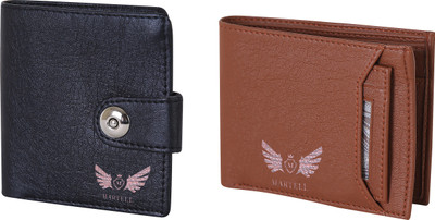 

Martell Men Brown Artificial Leather Wallet(4 Card Slots), Black