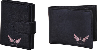 

Martell Men Black Artificial Leather Wallet(4 Card Slots)