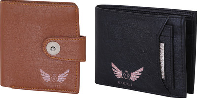

Martell Men Black Artificial Leather Wallet(4 Card Slots), Brown
