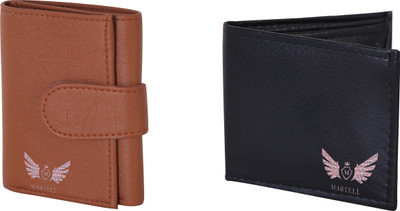 

Martell Men Black Artificial Leather Wallet(4 Card Slots), Brown