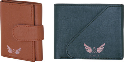 

Martell Men Green Artificial Leather Wallet(4 Card Slots), Brown