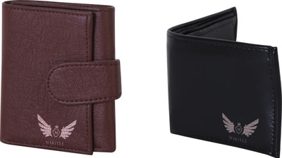 

Martell Men Black Artificial Leather Wallet(4 Card Slots), Brown