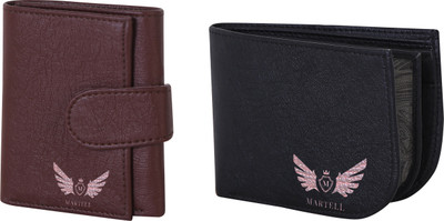 

Martell Men Black Artificial Leather Wallet(4 Card Slots), Brown
