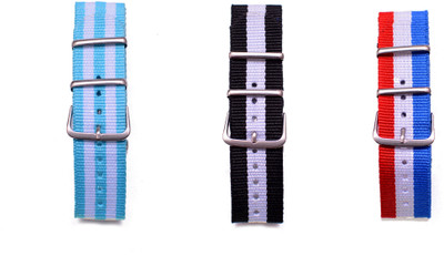 

Watch Me Make Your Own Watch By Watch Me- NATO Multicolored Straps (ONLY Straps)-MYOW COLLECTION (All Straps in this collection-22 mm except Black Strap-20 mm,Military Strap -20 mm) myow-arg-bk-w-france 22 mm Nato Nylon Stylish trendy Strap Combos Watch S