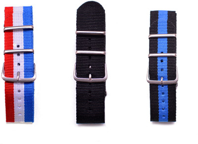 

Watch Me Make Your Own Watch By Watch Me- NATO Multicolored Straps (ONLY Straps)-MYOW COLLECTION (All Straps in this collection-22 mm except Black Strap-20 mm,Military Strap -20 mm) myow-france-black-bk-bu 22 mm Nato Nylon Stylish trendy Strap Combos Watc