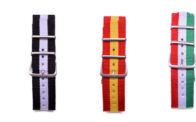 

Watch Me Make Your Own Watch By Watch Me- NATO Multicolored Straps (ONLY Straps)-MYOW COLLECTION (All Straps in this collection-22 mm except Black Strap-20 mm,Military Strap -20 mm) myow-bk-w-spain-italy 22 mm Nato Nylon Stylish trendy Strap Combos Watch 