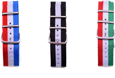

WM Make Your Own Watch By WM- NATO Multicolored Straps (ONLY Straps)-MYOW COLLECTION (All Straps in this collection-22 mm except Black Strap-20 mm,Military Strap -20 mm) myow-france-bk-w-italy myow-france-bk-w-italy-boys 22 mm Nylon Watch Strap(Multicolor