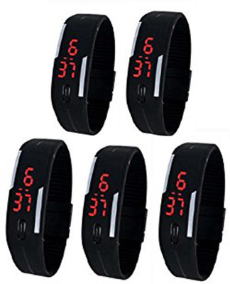 

Fashion Gateway LED digital band watch for boys and girls with day and date display LED digital watch Watch - For Boys & Girls