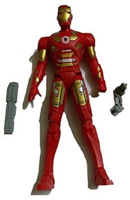 

oviwa Iron Man with weapons and LED light function Age Of Ultron Action Figure Twist and Move Avengers Toy For Kids(Multicolor)