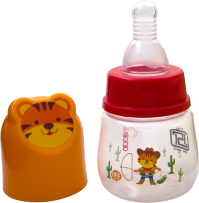

Apple Baby Attractive Tiger Feeding Bottle For Babies_yellow - 60 ml(Orange)