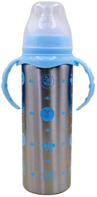 

Croox 240 ml Multifunctional Baby Steel Feeding Bottle Cum Sipper Cum Straw With Attractive Color And Beautiful Design - 240 ml(Blue)