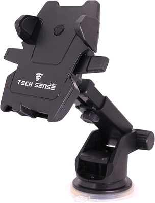 

tech sense lab Car Mobile Holder for Windshield, Dashboard(Black)