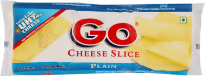 

Go Plain Processed cheese Slices(750 g)