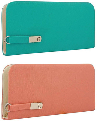 

BLITHESOME Casual Green, Orange Clutch