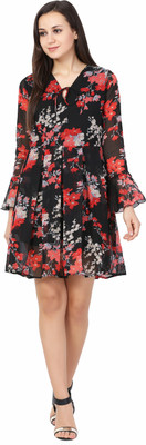 Aayu Women Skater Black Dress Aayu Women Skater Black Dress