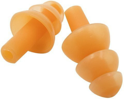 

QUINERGYS ® Peach - Waterproof Silica Gel Swimming Earplugs and Nose Clip, Sets of Ear & Nose Protector Swimming Sets Box Package Ear Plug & Nose Clip(Orange)