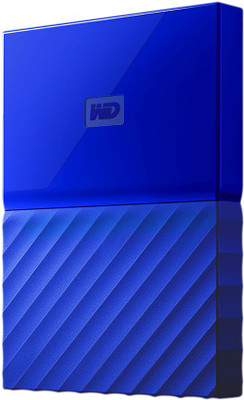 WD My Passport 1TB Portable Hard Drive (Blue)