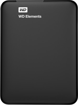 WD Elements 1 TB Wired External Hard Disk Drive(Black)3590