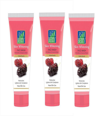 

Astaberry Skin Whitening face wash (With Mulberry & Liquorice Extraxt) Pack of 3 Face Wash(300 ml)