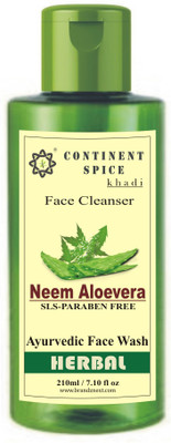 

Continent Spice Khadi Neem Aloevera Herbal Face Wash/Cleanser- CS682005 Face Wash(210 ml)