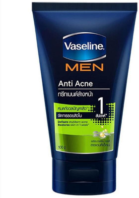 

Vaseline Men Anti Acne Face Wash, Anti Bacterial - 100g Face Wash(100 g)
