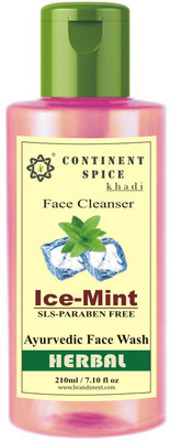 

Continent Spice Khadi Ice-Mint Herbal Face Wash/Cleanser- CS682005 Face Wash(210 ml)