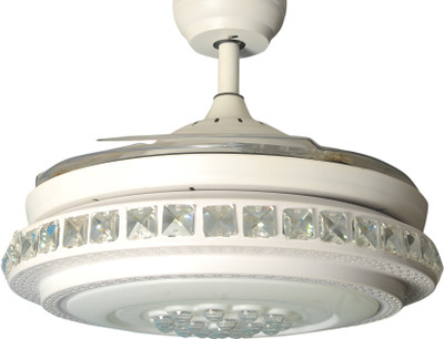 

HANS LIGHTING HLF8036 4 Blade Ceiling Fan(Silver, Pack of 1)