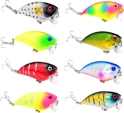 

Magideal Fishing Lures Baits Crankbaits Balanced Design Fish Decoy Fishing Lure(Pack of 8 Size 6)