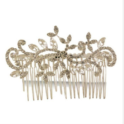 Fabfashion Leaf Design Hair Comb Pin Hair Pin(White)