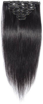 

RAAYA 7 Pcs Extensions Clips Black 100 Grams Hair Extension