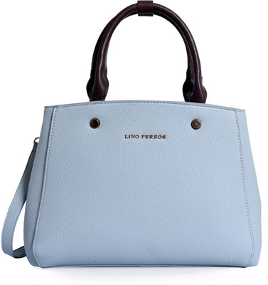 

Lino Perros Satchel(Blue, Black), Black;blue