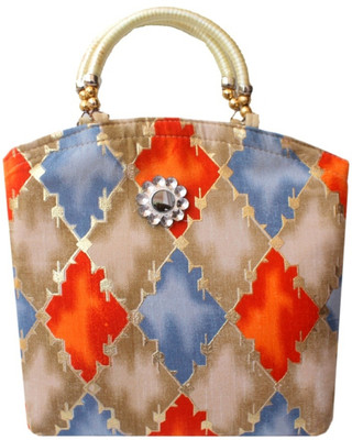 Milan's creation Hand-held Bag(Beige)
