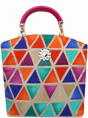 Milan's creation Hand-held Bag(Pink)