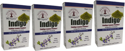 

3G Organic Organic indigo Powder Hair Color Black 400 Gms(400 g)