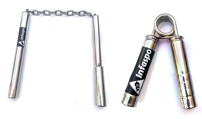 

Infaspo Fitness Combo Of Steel Nunchaku & Steel Hand Grip Home Gym Combo(0 - 20 kg)