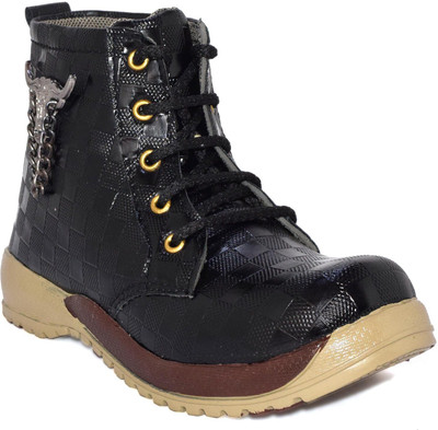 

D'zigners Boys Lace Casual Boots(Black