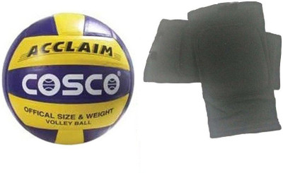 

Cosco 'Acclaim' Volleyball (Size: 4) + one Pair of Knee Padded Supporter (Color On Availability)- Volleyball Kit