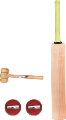 

W SIGNATURE PLAIN Cricket Bat+ 2 Leather Ball + 1 Hammer Cricket Kit(Bat Size: 6 (Age Group 11 - 13 Years))