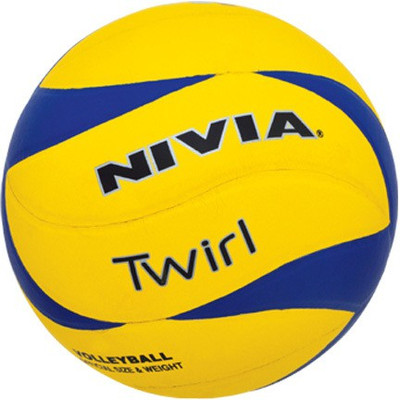 

Nivia 'Twirl' Volleyball - Size: (Pack of 1, Multicolor, Yellow