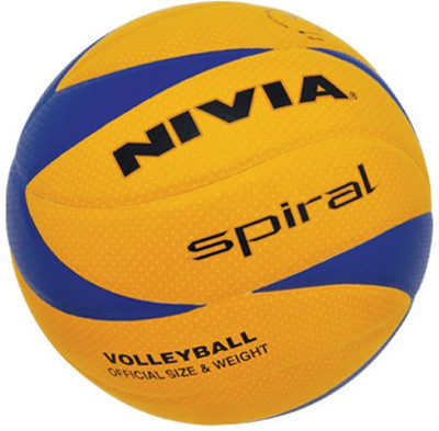

Nivia 'Spiral' Volleyball - Size: (Pack of 1, Orange, Multicolor