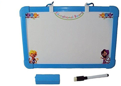 

DINAARKAN WALL HANGING DOUBLE SIDED 1 FEET WRITING EDUCATIONAL SLATE BLACKBOARD FOR KIDS(Multicolor)