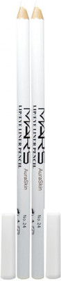 

AuraSkin Natural Eye and Lip Liner Snow White long lasting smudge proof smooth spread 2 g (Snow white)(white)
