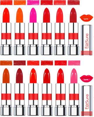 

Forsure Matte Lipsticks(Bright Orange, Soft Orange,Wintage Nude,Soft Crush,Dusky Red,Terra Ceffein,Maroon,Bright Orange,Hot Red,Urban Red,Mauve, 48 g)